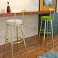 Industrial Low Back Counter Stool Armless Bar Chair with Metal Footrest