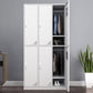 Contemporary Metal Wardrobe Freestanding Wardrobe Closet with Locks