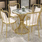 Modern Style Sintered Stone Dining Table Round Pedestal Table for Dinning Room Clearhalo ' dining_table' 'Dining Tables & Seating' 'Dining Tables' 'Furniture' 'furniture_dining_table' 'Kitchen & Dining Furniture' 'kitchen&dining_furn' 'kitchen' 'kitchen_dining_table' 1200x1200_a1c614b1-144b-4b50-84c0-2580b95d5751