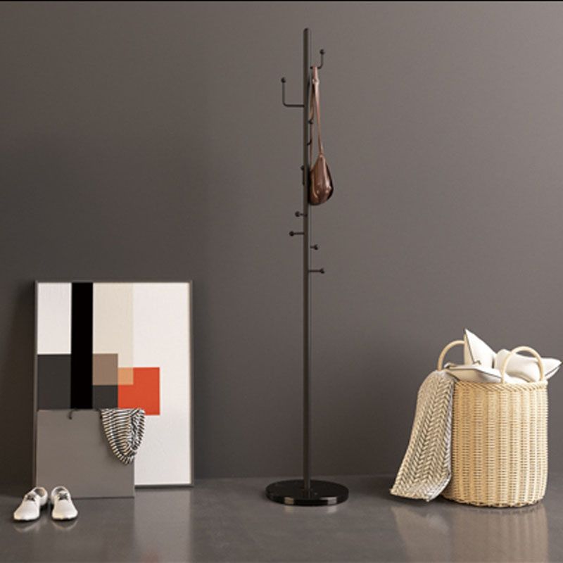 Modern Hall Tree Free Standing Metal Coat Rack With Coat Hooks Clearhalo 'Entry & Mudroom Furniture' 'furn' 'furn_hall_tree_coat_racks' 'Furniture' 'Hall Trees & Coat Racks' 'hall_tree_coat_racks' 1200x1200_a1c7c970-4fe4-458e-894d-3af29357a5f6