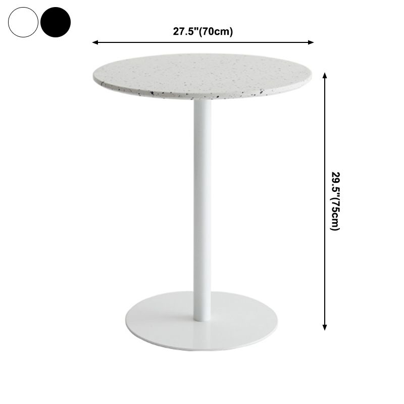Round Dining Dinette Table Simplicity Style Pedestal Casual Furniture for Home Clearhalo ' dining_table' 'Dining Tables & Seating' 'Dining Tables' 'furn' 'furn_dining_table' 'Furniture' 'furniture_dining_table' 'Kitchen & Dining Furniture' 'kitchen&dining_furn' 'kitchen' 'kitchen_dining_table' 1200x1200_a1c8470d-5514-40a5-b3e4-a5010b1fb1e2