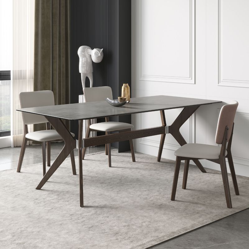 Nordic 1/4/5/7 Pieces Furniture Rectangle Stone Dining Table Set for Kitchen Clearhalo 'Dining Room Sets' 'Dining Tables & Seating' 'dining_room_set' 'furn' 'furn_dining_room_set' 'Furniture' 'Kitchen & Dining Furniture' 1200x1200_a1c97bd8-b53e-42cb-bd5d-70407bb94687