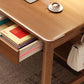 Bureau de bureau en bois moderne 1 Shelf Rectangle Writing Desk avec base en H pour la maison