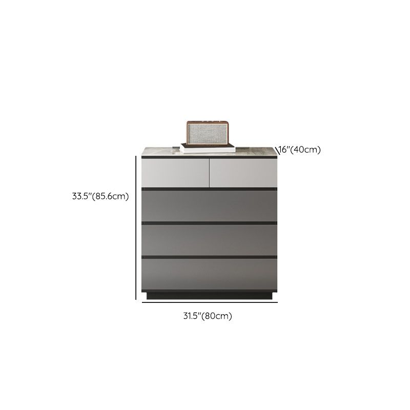15.6-inch Width Stone Dresser Classic Glam Storage Chest Dresser with 4/5 Drawers Clearhalo 'Bedroom Furniture' 'Dressers & Chests' 'dressers_chests' 'furn' 'furn_dressers_chests' 'Furniture' 1200x1200_a1cb54bf-0cc0-4ce2-94cb-668af3bfe058