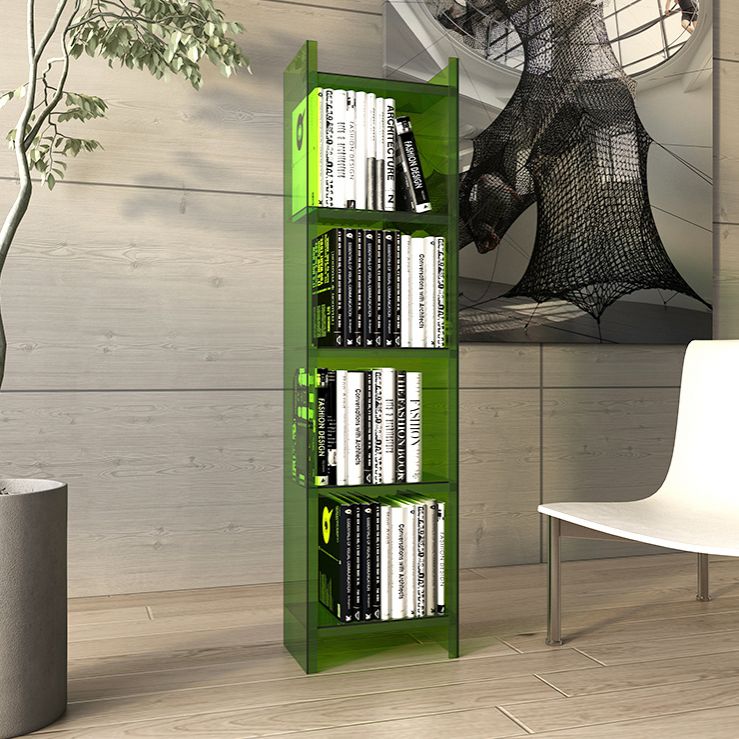 Glam Vertical Standard Bookshelf Acrylic Closed Back Bookshelf for Living Room Clearhalo 'Bookcases' 'furn' 'furn_bookcases' 'Furniture' 'furniture_bookcases' 'kitchen' 'kitchen_bookcases' 'Living Room Furniture' 'Office Furniture' 1200x1200_a1ce1942-9c40-49de-8a0e-cdc5fe69fd70