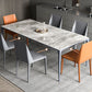 Modern Sintered Stone Dining Table Rectangle Table with Metal Base for Home Clearhalo 'Dining Tables & Seating' 'Dining Tables' 'dining_table' 'furn' 'furn_dining_table' 'Furniture' 'Kitchen & Dining Furniture' 1200x1200_a1ceac64-eb93-464c-9eaf-71dff04a4e0b