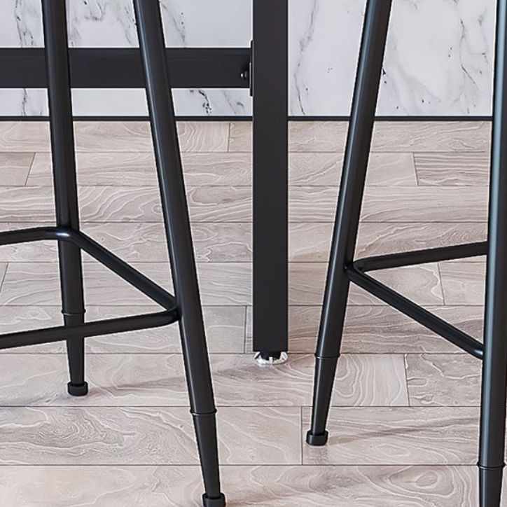 Industrial Armless Backrest Counter Stool Iron Milk Tea Shop Bar Stool with Cushion Clearhalo 'Bar Furniture' 'Bar Stools' 'bar_stools' 'furn' 'furn_bar_stools' 'Furniture' 'furniture_bar_stools' 'Kitchen & Dining Furniture' 1200x1200_a1d13258-5ee1-4e88-9222-3f0757fdd14f