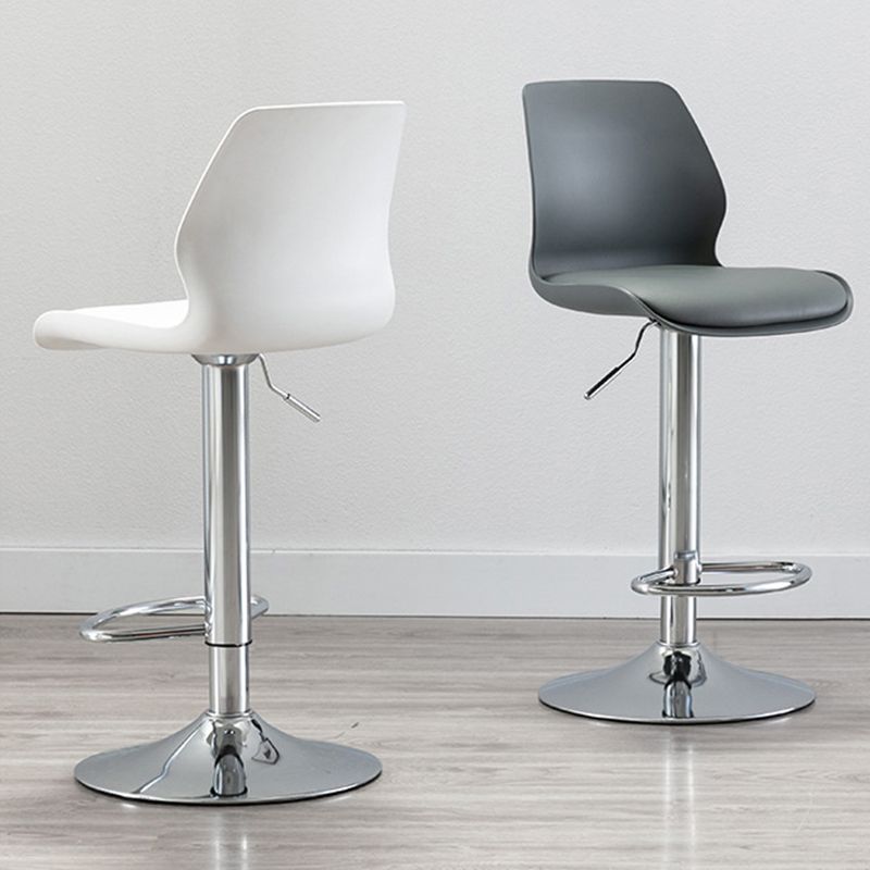 Adjustable Height Silver Counter Stools Swivel Scandinavian Metal Bar Stools (Set of 4) Clearhalo 'Bar Furniture' 'Bar Stools' 'bar_stools' 'furn' 'furn_bar_stools' 'furniture_bar_stools' 'Kitchen & Dining Furniture' 'kitchen&dining_furn' 'kitchen' 'kitchen_furn' Furniture' 1200x1200_a1d19ad5-8a0e-4399-959a-880270f101b4