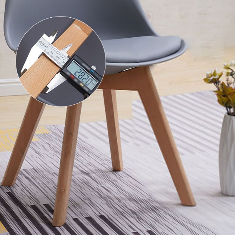 Contemporary Style Kitchen Chairs Dining Armless Side Chair with Wooden Legs Clearhalo ' kitchen&dining_furn' 'Dining Chairs' 'Dining Tables & Seating' 'dining_chair' 'Furniture' 'furniture_dining_chair' 'Kitchen & Dining Furniture' 'kitchen' 1200x1200_a1d33435-7617-407f-b360-056515b51127