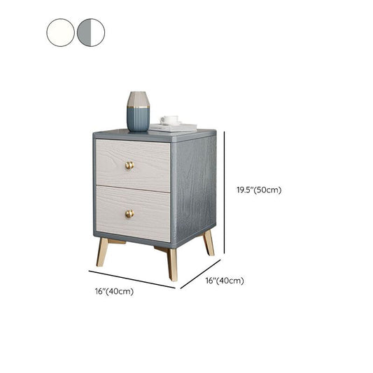 Glamakzent Tisch Nachttisch antikes Finish -Bett Nachttisch mit Beinen