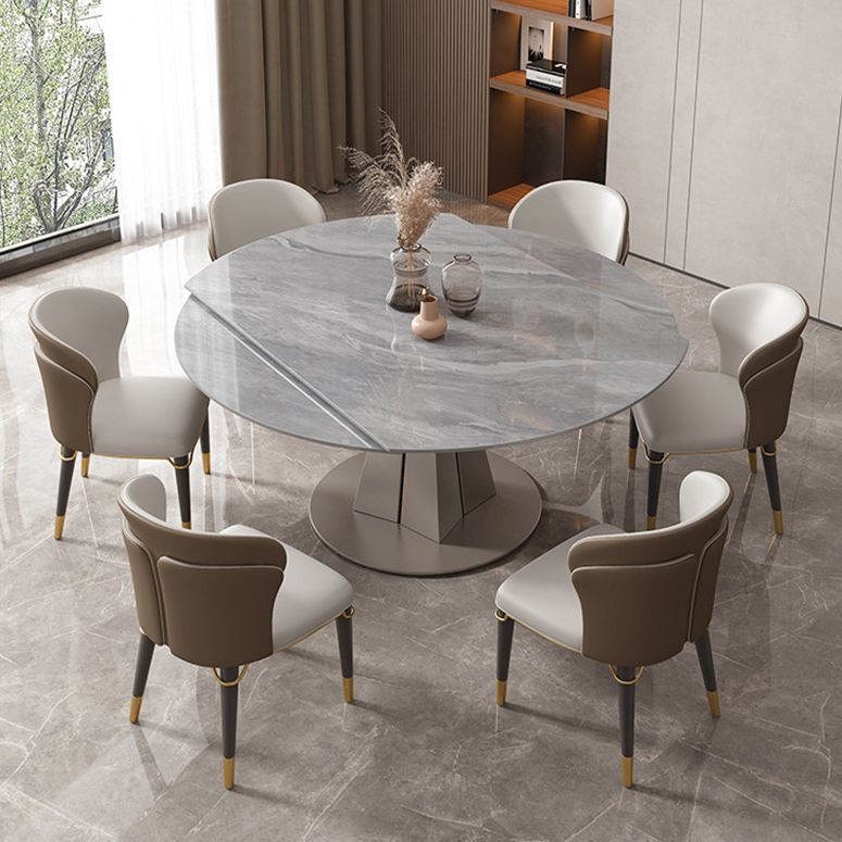 Glam 1/5/7 Pieces Dining Set Rectangular Sintered Stone Dining Table Set Clearhalo 'Dining Room Sets' 'Dining Tables & Seating' 'dining_room_set' 'furn' 'furn_dining_room_set' 'Furniture' 'furniture_dining_room_set' 'Kitchen & Dining Furniture' 1200x1200_a1d4ad3b-ba8d-467f-bd74-86f8965f4426