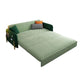 Pillow Included Convertible Sofa Green Foldable Upholstered Futon Sofa Bed