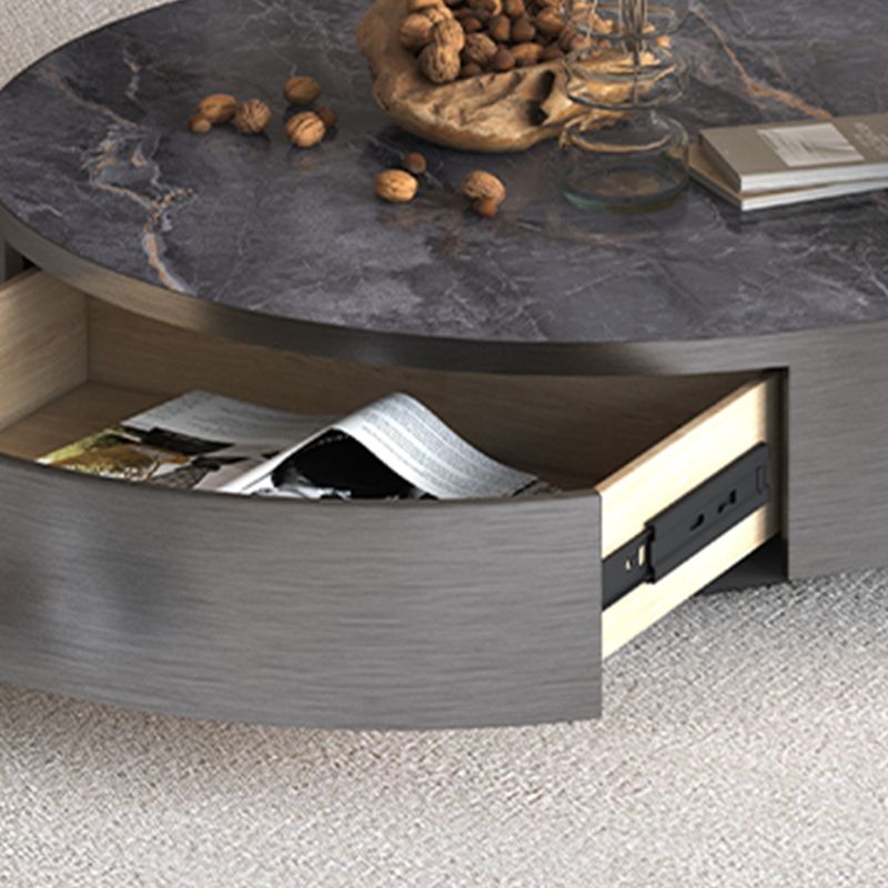 Black Coffee Table Slate 2 Piece Bunching Tables with Storage Clearhalo 'Coffee & Accent Tables' 'Coffee Tables' 'coffee_tables' 'furn' 'furn_coffee_tables' 'Furniture' 'Living Room Furniture' 1200x1200_a1d717ce-7f40-4522-8c2e-4a4fb896e1d6