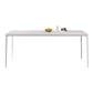 Modern Rectangle Dining Table Sintered Stone Dining Table with 4 White Legs for Home Kitchen Dinner Clearhalo ' dining_table' 'Dining Tables & Seating' 'Dining Tables' 'Furniture' 'furniture_dining_table' 'Kitchen & Dining Furniture' 'kitchen&dining_furn' 'kitchen' 'kitchen_dining_table' 1200x1200_a1d72e18-35ce-40c9-afca-052aef6e5721