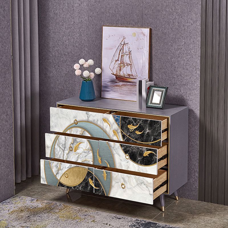 Wooden Storage Chest Dresser Classic Glam Storage Chest with Drawers Clearhalo 'Bedroom Furniture' 'Dressers & Chests' 'dressers_chests' 'furn' 'furn_dressers_chests' 'Furniture' 1200x1200_a1d8a91c-1b08-4db0-9538-2052907476ad
