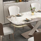 Muebles de pedestal de lujo tradicionales mesa de comedor de piedra para comedor