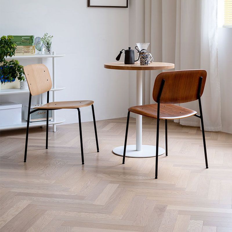 Industrial Metal Dining Room Chair Armless Open Back Dining Side Chair for Home Use Clearhalo ' kitchen&dining_furn' 'Dining Chairs' 'Dining Tables & Seating' 'dining_chair' 'furn' 'furn_dining_chair' 'Furniture' 'furniture_dining_chair' 'Kitchen & Dining Furniture' 'kitchen' 1200x1200_a1dac833-d130-4a43-bc3b-95876cef1b39