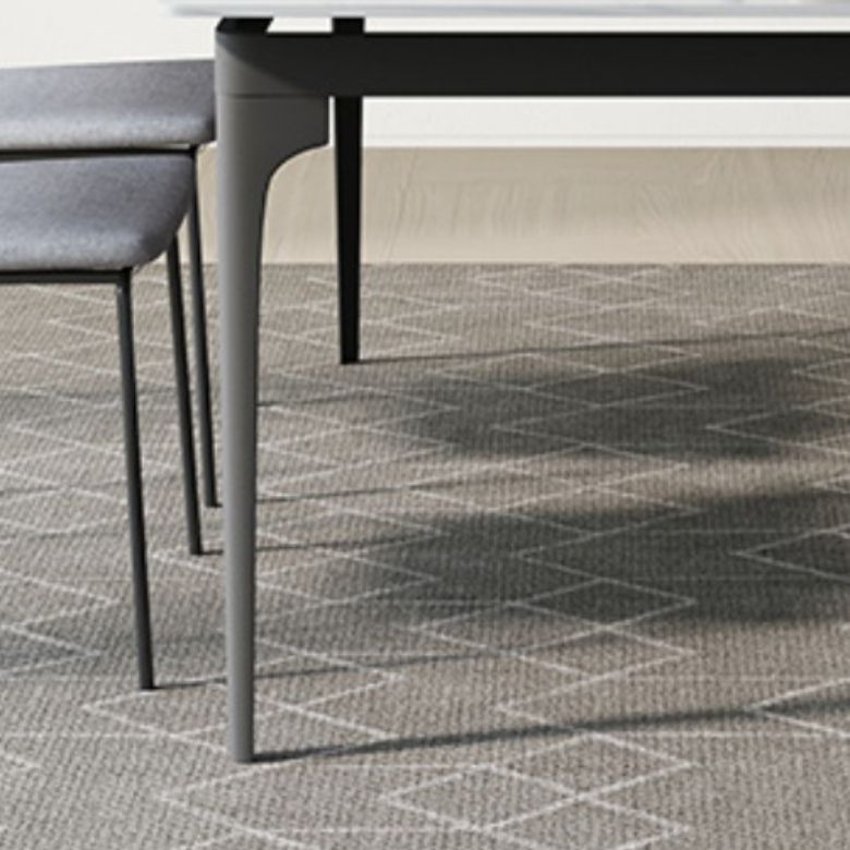 Moderno 1/2/5/7/9 Piezas Muebles de piedra rectangulares de mesa en blanco