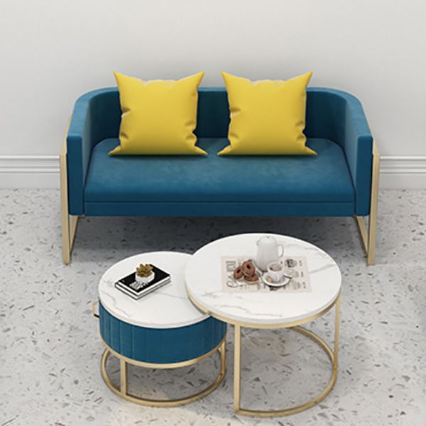 Sofa de couleur unie solide SIÈGE SIÈGE SIR TIÈRE MODERNE POUR BONUS SALLE