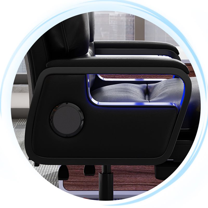 Chaise de bureau de bureau moderne de base en nylon avec armes rembourrées