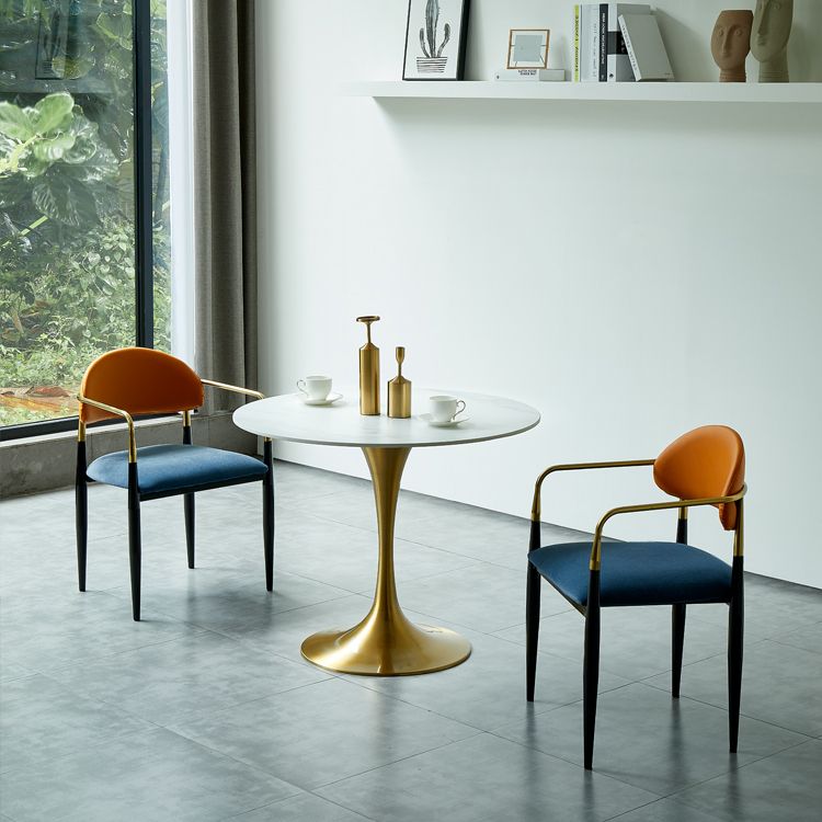 Arm Dining Chairs Modern Faux Leather Side Chairs for Dining Room Clearhalo 'Dining Chairs' 'Dining Tables & Seating' 'dining_chair' 'furn' 'furn_dining_chair' 'Furniture' 'furniture_dining_chair' 'Kitchen & Dining Furniture' 1200x1200_a1dc4e36-668f-433c-af5b-31d8ae1b9c37