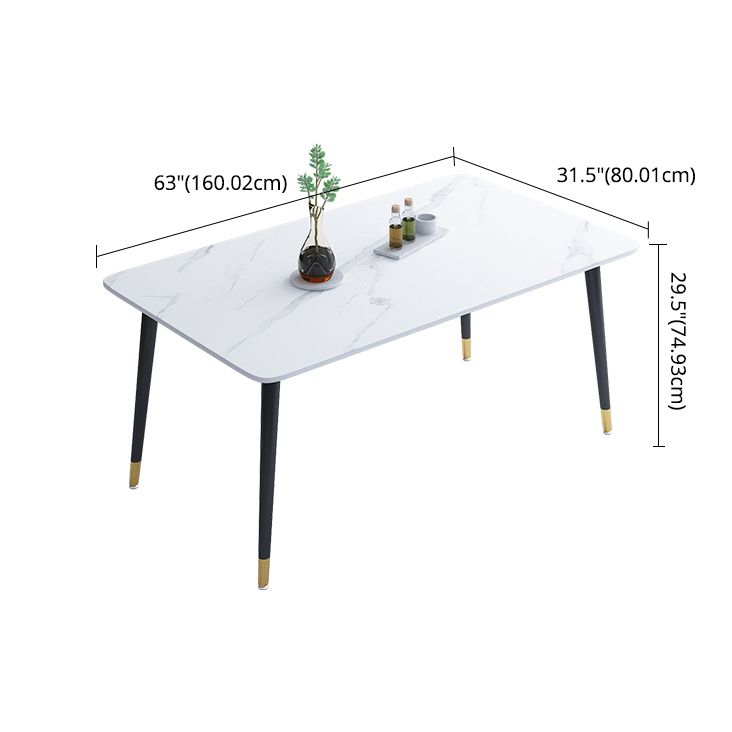 Minimalist Style Dining Set with Rectangle Shape Table and Upholstered Chairs Clearhalo 'Dining Room Sets' 'Dining Tables & Seating' 'dining_room_set' 'furn' 'furn_dining_room_set' 'Furniture' 'furniture_dining_room_set' 'Kitchen & Dining Furniture' 'kitchen&dining_furn' 'kitchen' 1200x1200_a1dc5d94-0218-4b68-a954-11b12c0c431d