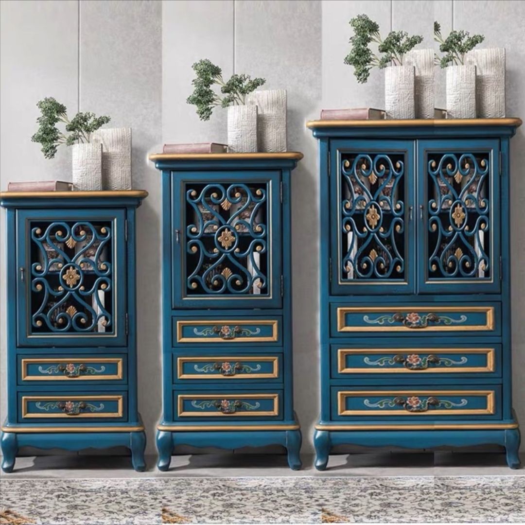 1- Door Wooden Cabinet, Rectangle Accent Cabinet with Drawers Clearhalo 'Cabinets & Chests' 'cabinets_chests' 'furn' 'furn_cabinets_chests' 'Furniture' 'Living Room Furniture' 1200x1200_a1ddaab0-e0c4-4fa6-8160-5f61695253c2