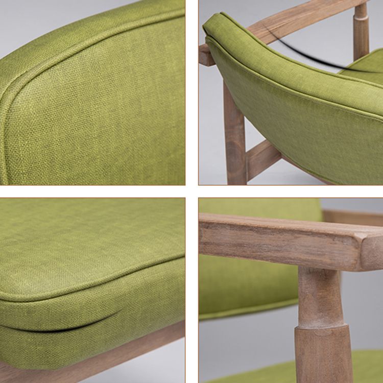 Country Style Indoor Arm Chair Open Back Wood Upholstered Dining Room Chair Clearhalo ' kitchen&dining_furn' 'Dining Chairs' 'Dining Tables & Seating' 'dining_chair' 'furn' 'furn_dining_chair' 'Furniture' 'furniture_dining_chair' 'Kitchen & Dining Furniture' 'kitchen' 1200x1200_a1ddd993-720f-4b3e-9c49-d8db9530a17d