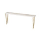 White Glam Style Bar Table in Iron and Wood Bar Indoor Bar Counter Clearhalo 'Bar Furniture' 'Bar Tables' 'bar_tables' 'furn' 'furn_bar_tables' 'Furniture' 'furniture_bar_tables' 'Kitchen & Dining Furniture' 1200x1200_a1de1e92-19e0-408e-ab46-4a4d1c9b3492