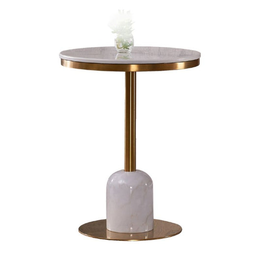 Round Shape Luxury Dining Table Three-Color Fixed Table with Sintered Stone