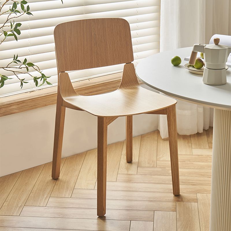 Nordic Style Solid Wood Dining Room Chair Armless Open Back Dining Side Chair for Home Use Clearhalo ' kitchen&dining_furn' 'Dining Chairs' 'Dining Tables & Seating' 'dining_chair' 'furn' 'furn_dining_chair' 'Furniture' 'furniture_dining_chair' 'Kitchen & Dining Furniture' 'kitchen' 1200x1200_a1df4622-3658-4d6d-a5be-b5d13ad81780