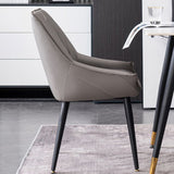 Modern PU Leather Side Chair Parsons Indoor Dining Chair for Home