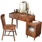 Rubberwood Vanity Table Drawers Simple Scandinavian Makeup Vanity Table
