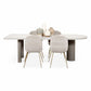 Free Form Minimalist Style Dining Table White Tone Fixed Table with 3 Legs Clearhalo ' dining_table' 'Dining Tables & Seating' 'Dining Tables' 'furn' 'furn_dining_table' 'Furniture' 'furniture_dining_table' 'Kitchen & Dining Furniture' 'kitchen&dining_furn' 'kitchen' 'kitchen_dining_table' 1200x1200_a1e0972e-8dc9-4cc3-99b7-6df1f0d172fc