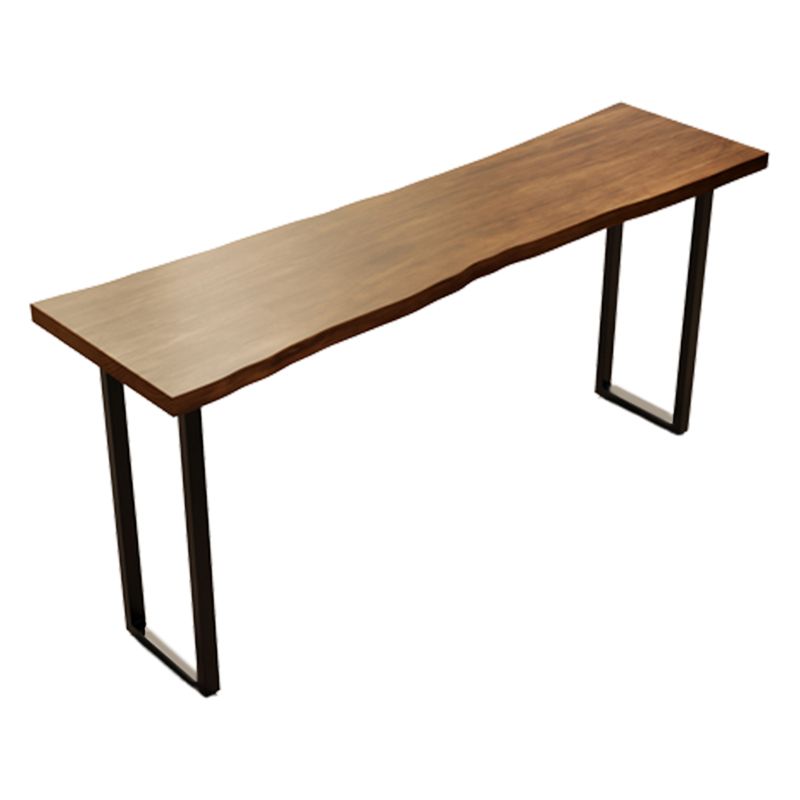 Juego de mesa de bar rectangular de madera maciza, mesa de mostrador de 1/4/7 piezas con taburetes altos