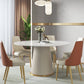 Traditional Luxury Round Dining Table Sintered Stone Table with White Pedestal Base Clearhalo ' dining_table' 'Dining Tables & Seating' 'Dining Tables' 'furn' 'furn_dining_table' 'Furniture' 'furniture_dining_table' 'Kitchen & Dining Furniture' 'kitchen&dining_furn' 'kitchen' 'kitchen_dining_table' 1200x1200_a1e3de33-84ca-4406-962c-e306783369d6