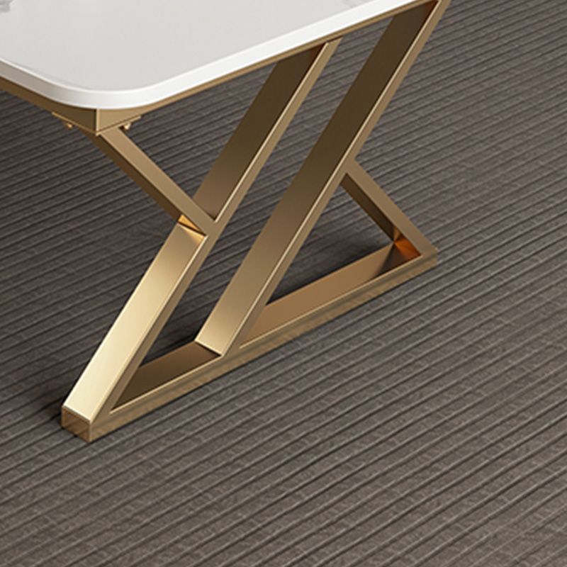 Slate Top Rectangular Coffee Table Trestle Coffee Cocktail Table Clearhalo 'Coffee & Accent Tables' 'Coffee Tables' 'coffee_tables' 'furn' 'furn_coffee_tables' 'Furniture' 'Living Room Furniture' 1200x1200_a1e7ada6-4d3f-4135-8ea8-89f2c7a38231