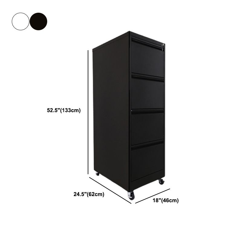 Steel Filing Cabinet Contemporary File Cabinet with Lock and Storage Clearhalo 'Filing Cabinets' 'filling_cabinets' 'furn' 'furn_filling_cabinets' 'Furniture' 'Office Furniture' 1200x1200_a1e9345e-2890-4810-9473-98e642b3723f