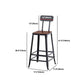 Industrial Rectangle Solid Wood Bar Table Set 1/5 Pieces Counter Table with High Stools Clearhalo 'Bar Furniture' 'furn' 'furn_home_bar_bar_sets' 'Furniture' 'Home Bars & Bar Sets' 'home_bar_bar_sets' 'Kitchen & Dining Furniture' 1200x1200_a1ea46a5-dd68-4f5d-a604-663bf3de5d20