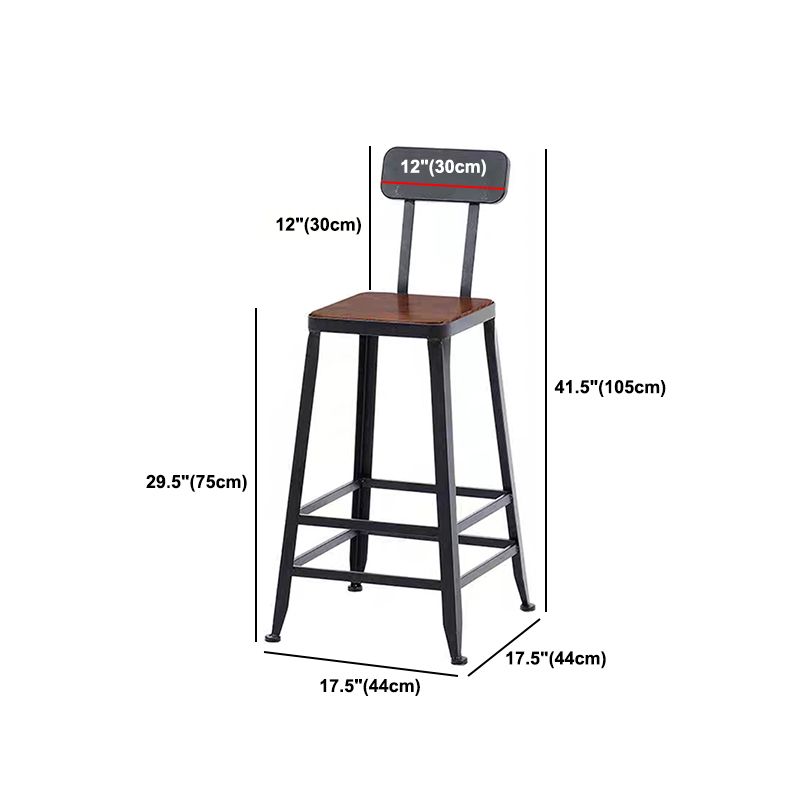 Industrial Rectangle Solid Wood Bar Table Set 1/5 Pieces Counter Table with High Stools Clearhalo 'Bar Furniture' 'furn' 'furn_home_bar_bar_sets' 'Furniture' 'Home Bars & Bar Sets' 'home_bar_bar_sets' 'Kitchen & Dining Furniture' 1200x1200_a1ea46a5-dd68-4f5d-a604-663bf3de5d20