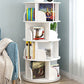 Moderne houten roteerbare boekenkast Studieruimte Geometrische boekenplank