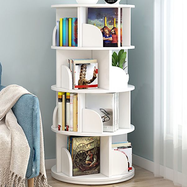 Moderne houten roteerbare boekenkast Studieruimte Geometrische boekenplank