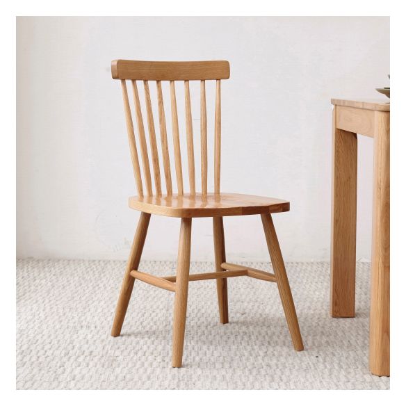Modern Kitchen Wood Square Dining Chair Windsor Back Side Chair for Home Use Clearhalo ' kitchen&dining_furn' 'Dining Chairs' 'Dining Tables & Seating' 'dining_chair' 'Furniture' 'furniture_dining_chair' 'Kitchen & Dining Furniture' 'kitchen' 1200x1200_a1ec1168-4754-4204-a9e5-1ab741a8dc5e