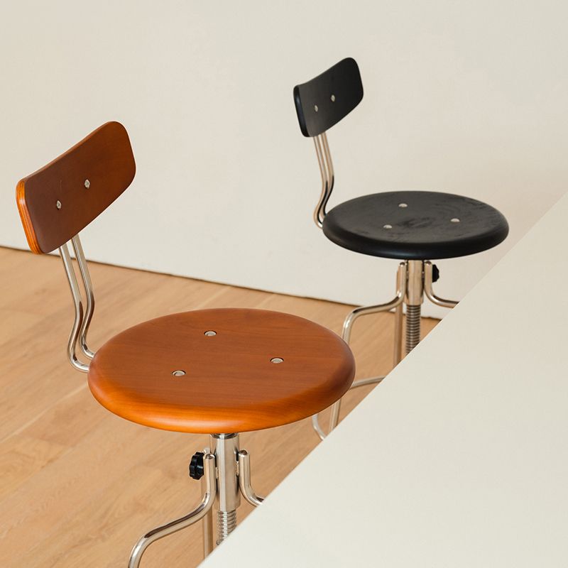 Moderne roteerbare barkruk lage rugtellerbark ontlasting voor thuis