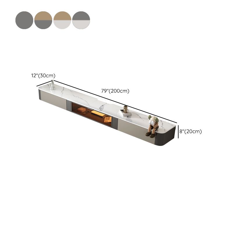 Glam TV Media Stand Enclosed Storage Stone TV Media Console with Drawers Clearhalo 'furn' 'furn_tv_stands_entertainment_centers' 'Furniture' 'Living Room Furniture' 'TV Stands & Entertainment Centers' 'TV Stands & Media Storage Furniture' 'tv_stands_entertainment_centers' 1200x1200_a1f1203c-981f-4b3f-8867-886d9eac7da2