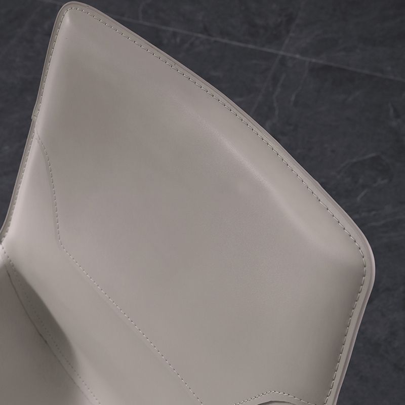 Stile designer Solido sedia da pranzo a casa sedia laterale in pelle finitura