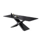 Industrial Style Rectangle Table Sintered Stone Dining Table with Metal Legs for Home Use Clearhalo 'Dining Tables & Seating' 'Dining Tables' 'dining_table' 'furn' 'furn_dining_table' 'Furniture' 'Kitchen & Dining Furniture' 1200x1200_a1f6c54d-9cd1-41a0-b770-02afbc642a01