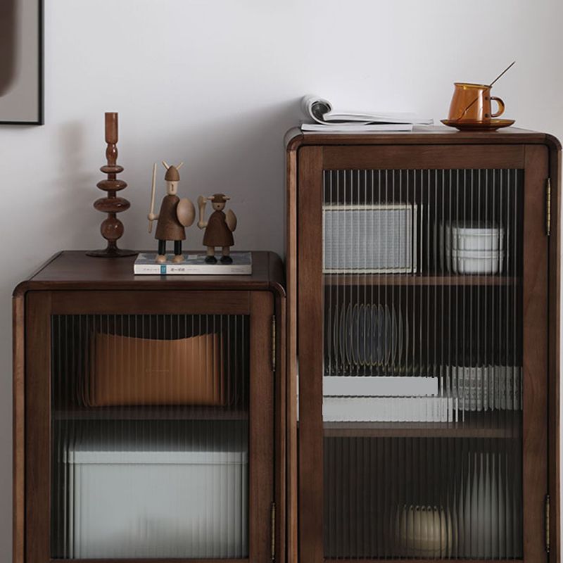 15.75" W Glass 1 - Door and 1 - Drawer Accent Chest, Dover Wood Chest Clearhalo 'Cabinets & Chests' 'cabinets_chests' 'furn' 'furn_cabinets_chests' 'Furniture' 'Living Room Furniture' 1200x1200_a1f738a6-8c49-40ce-85c5-d174971454b2