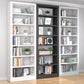 Open Steel Bookshelf Modern Home Office Rectangular Bookcase