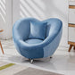 Velvet Barrel Chair 37.40 "L x 31,49" W x 29.13 "H Chaise d'accent à bascule en bois massif